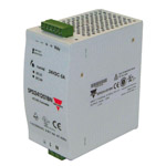 Carlo Gavazzi Switching Power Supply; 24VDC OUT; 5A; 90-132VAC / 180-264VAC / 210-375VDC IN; Single-Phase; DIN Rail Mount
